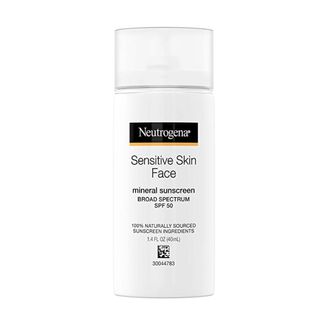 Neutrogena + Sensitive Skin Face Liquid Mineral Sunscreen with Broad Spectrum SPF 50