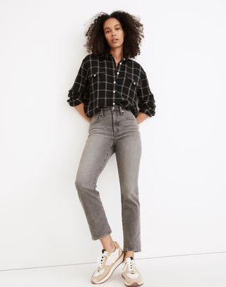 Madewell + Slim Demi-Boot Jeans in Brookford Wash