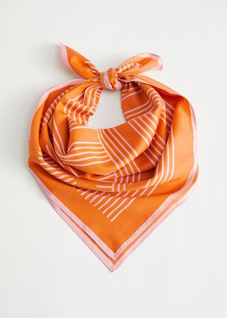 & Other Stories + Glossy Striped Scarf