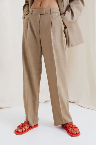 H&M + Tailored Wool-Blend Trousers