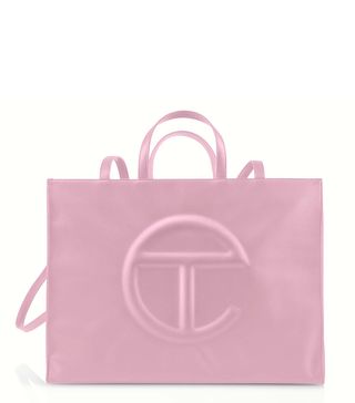 Telfar + Large Bubblegum Pink Shopping Bag