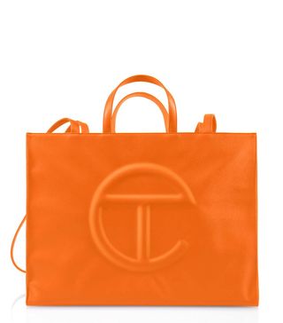 Telfar + Large Shopping Bag in Orange