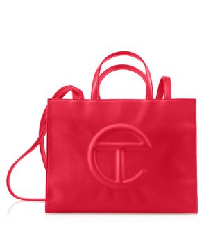 Telfar + Medium Shopping Bag in Red