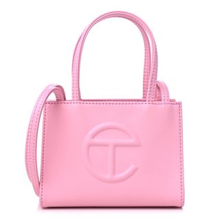 Fashionphile + Telfar Vegan Leather Small Shopping Bag Bubblegum