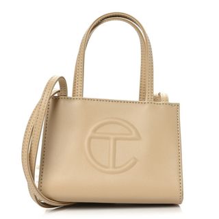 Fashionphile + Telfar Vegan Leather Small Shopping Bag Cream