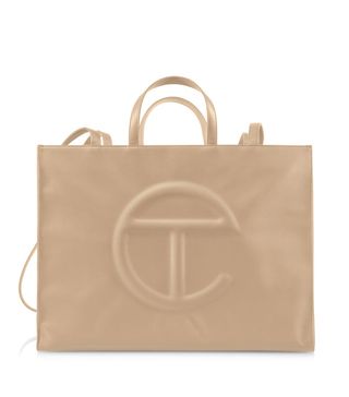 Telfar + Large Shopping Bag in Cream