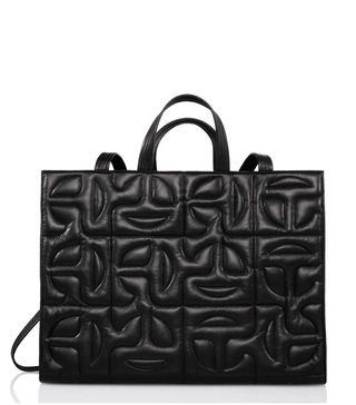 Telfar x Moose Knuckles + Quilted Large Shopper in Leather