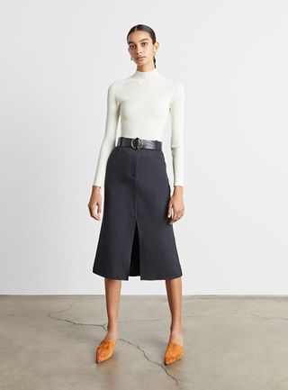 Who What Wear Collection + MacK Flared Midi Skirt