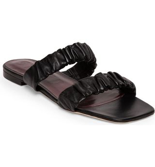 Staud + Maya Ruched Slide Sandals