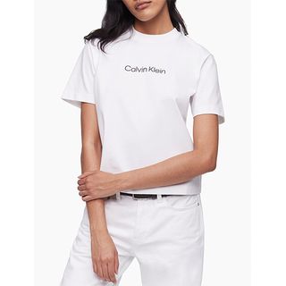 Calvin Klein + Relaxed Fit Standard Logo Crewneck T-Shirt