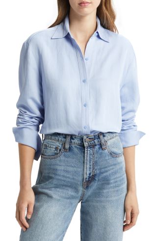 Nordstrom Signature + Oversize Button-Up Shirt