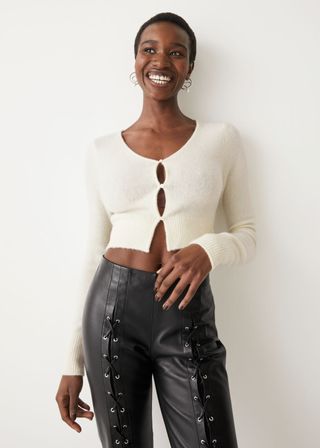 & Other Stories + Cropped Knit Cardigan