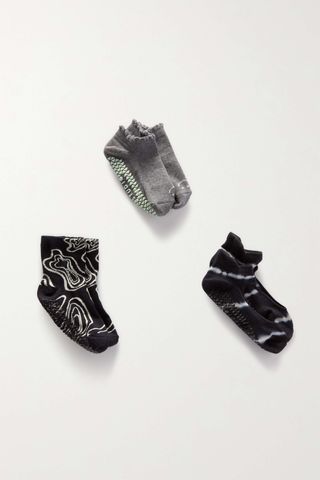 Pointe Studio + Fashion Studio Set of Three Cotton-Blend Socks