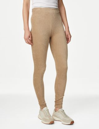 M&S Collection + Cord High Waisted Leggings
