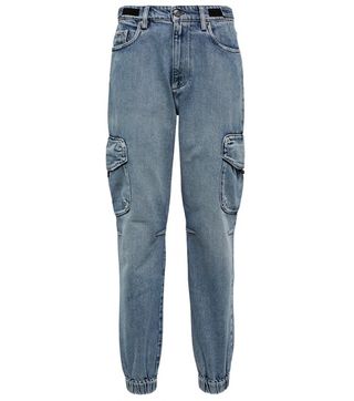 Coperni + High-Rise Denim Cargo Pants