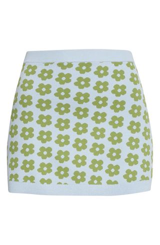 Sandy Liang + Women's Durango Floral Intarsia Miniskirt