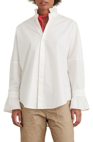 Alex Mill + Ruffle Button-Up Shirt