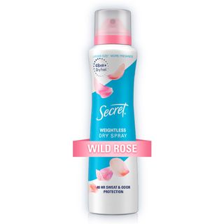Secret + Dry Spray Antiperspirant Deodorant in Wild Rose