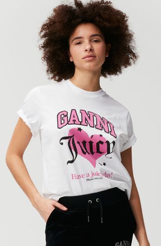 Ganni x Juicy Couture + Please Recycle Tee