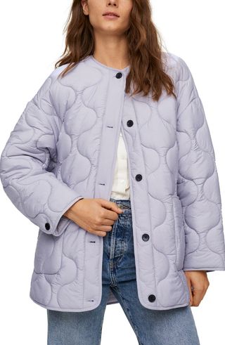 Mango + Quilted Jacket
