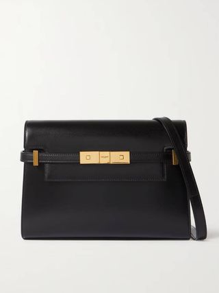 Saint Laurent + Manhattan Small Leather Shoulder Bag