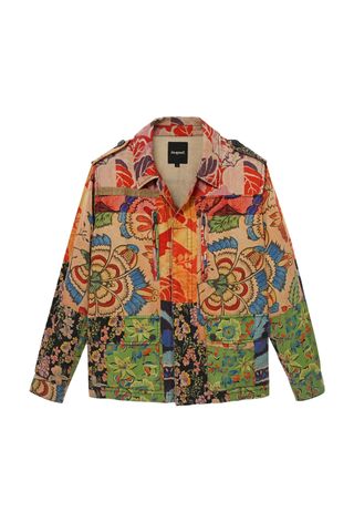 Deisgual + Tropical Patchwork Jacket