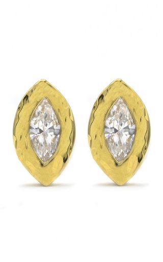 Octavia Elizabeth + Nesting Gem 18k Yellow Gold Diamond Earrings