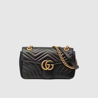 Gucci + GG Marmont Small Matelassé Shoulder Bag