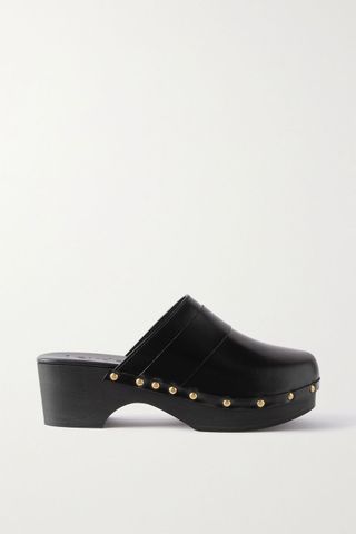 Aeyde + Bibi Studded Leather Clogs