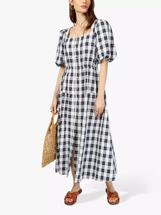 Somerset by Alice Temperley + Check Midaxi Dress