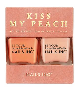 Nails Inc. + Kiss My Peach Nail Varnish Duo