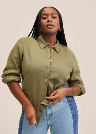 Mango + Linen 100% Shirt - Women | Mango Usa