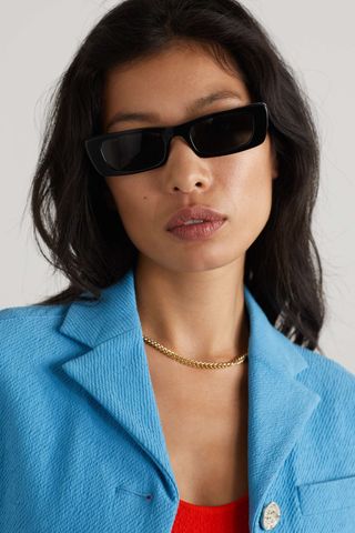 Gucci + Rectangular-Frame Acetate Sunglasses