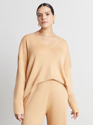 Who What Wear Collection + Millie Deep-V Sweater