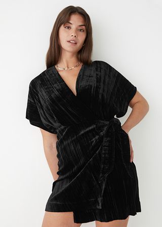 
Other Stories + Velvet Wrap Dress