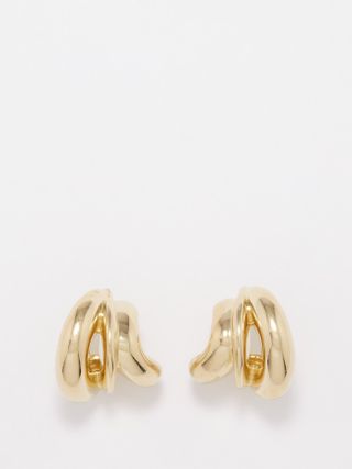 Completedworks + 14kt Gold-Plated Hoop Earrings