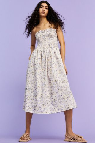 H&M + Smocked-Bodice Dress