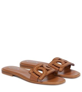 Tod's + Catena Leather Slides