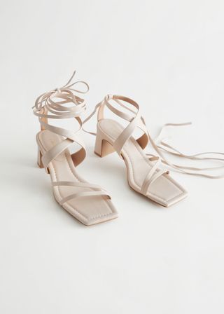 & Other Stories + Block Heel Strappy Leather Sandals