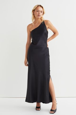 H&M + One-Shoulder Slip Dress