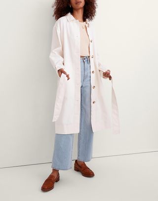 Madewell + Cotton-Linen Trench Coat