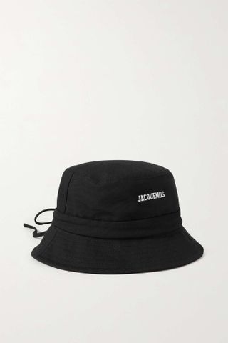 Jacquemus + Le Bob Gadjo Embellished Cotton-Canvas Bucket Hat
