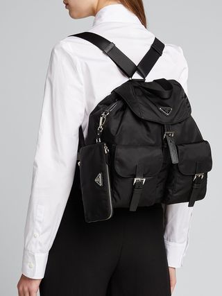 Prada + Medium Nylon Backpack
