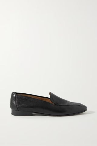 The Row + Adam Textured-Leather Loafers