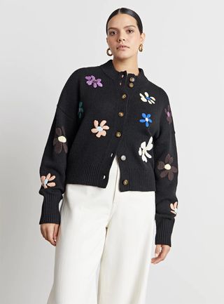 Who What Wear Collection + Mimi Floral Cardigan