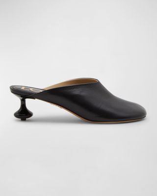 Loewe + Toy Leather Drop Stiletto Mules