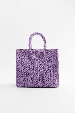 Zara + Small Woven Bag