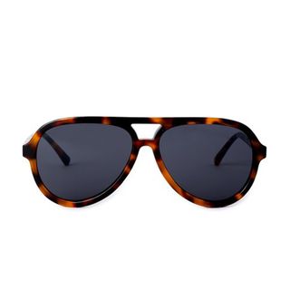 Scoop + Aviator Faux Tortoise Sunglasses