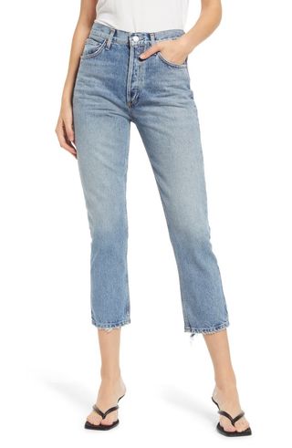 Agolde + Riley High Waist Crop Jeans