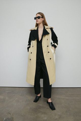 Warehouse + Colour Block Trench